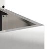 vidaXL Garten Sichtschutz-Leinwand Silber 32 x 150 cm Edelstahl