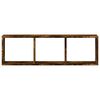 vidaXL Wandschrank 100x16x30 cm R&auml;uchereiche Holzwerkstoff