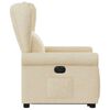 vidaXL Relaxsessel mit Aufstehhilfe Elektrisch Creme Stoff