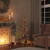 vidaXL Weihnachtskugeln 98 Stk. Braun &Oslash;3/4/6 cm