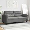 vidaXL 2-Sitzer-Sofa Dunkelgrau 140 cm Mikrofasergewebe