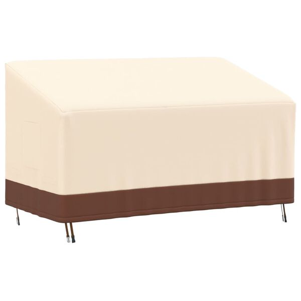 vidaXL Abdeckungen f&uuml;r 3-Sitzer-Bank 2 Stk. 159x84x56/81cm 600D Oxford