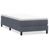 vidaXL Boxspringbett ohne Matratze Dunkelgrau 80x210 cm Samt