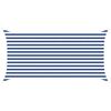vidaXL Sonnensegel Blau und Wei&szlig; 4 x 2 m 100 % Polyester Oxford