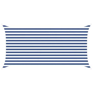 vidaXL Sonnensegel Blau und Wei&szlig; 4 x 2 m 100 % Polyester Oxford