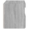 vidaXL Nachttische mit LED-Leuchten 2 Stk. Grau Sonoma 50x40x45 cm