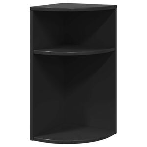 vidaXL Beistelltisch Schwarz 29,6 x 29,6 x 60 cm Holzwerkstoff