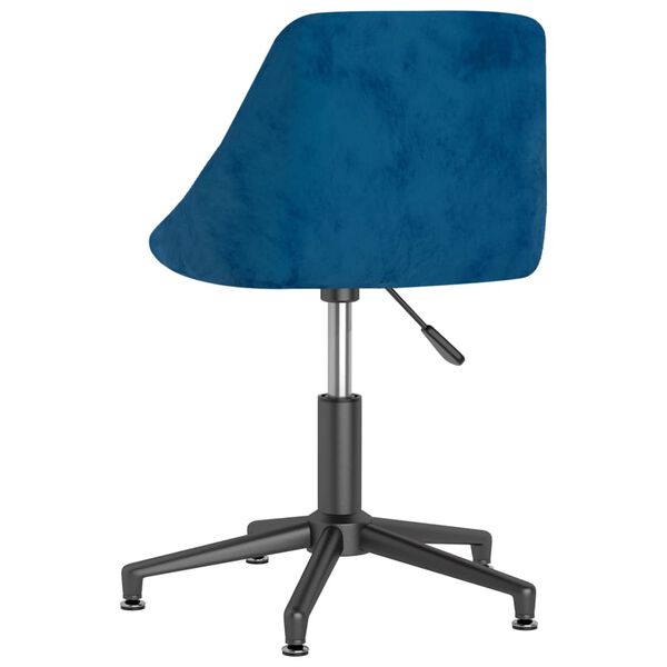 vidaXL Esszimmerstuhl Drehbar Blau Samt