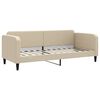 vidaXL Tagesbett Ausziehbar Creme 80x200 cm Stoff