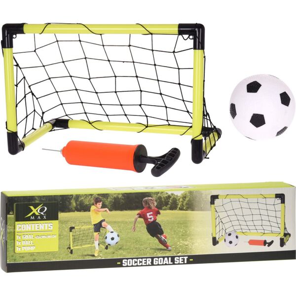 XQ Max Fu&szlig;balltor-Set Gro&szlig; 90x45x64,3 cm