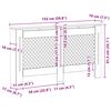 vidaXL Heizk&ouml;rperverkleidung 152x19x81,5 cm MDF