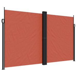 vidaXL Seitenmarkise Ausziehbar Terrakottarot 200x1000 cm
