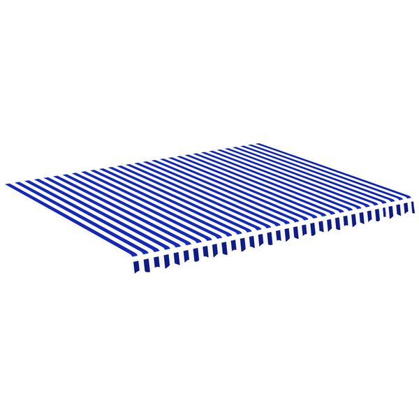 vidaXL Markisenbespannung Blau und Wei&szlig; 4,5x3,5 m