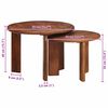 vidaXL Nesting-Couchtische 2 pcs Honigbraun Massivholz Mango