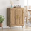 vidaXL Sideboard Artisan-Eiche 69,5 x 34 x 90 cm Verbundholz und Eisen