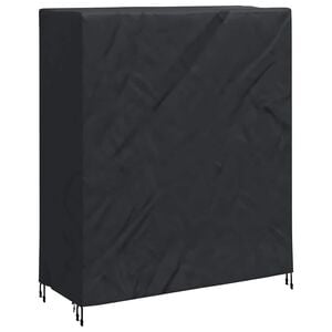 vidaXL Pingpong Tischbezug Uni Schwarz 165 x 70 x 185 cm Stoff