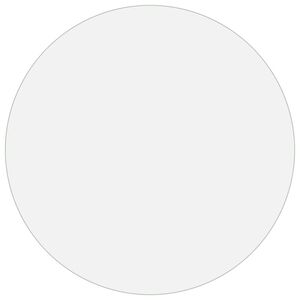 vidaXL Tischfolie Transparent &Oslash; 60 cm 1,6 mm PVC