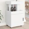 vidaXL Barwagen Wei&szlig; 50x41x89 cm Holzwerkstoff