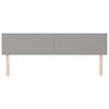 vidaXL Kopfteile 2 Stk. Hellgrau 100x5x78/88 cm Stoff
