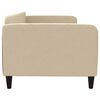 vidaXL Tagesbett Creme 90x200 cm Stoff