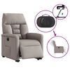 vidaXL Relaxsessel mit Aufstehhilfe Elektrisch Taupe Stoff