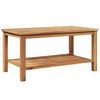vidaXL Couchtisch Braun 90 x 50 x 45 cm Teak-Massivholz