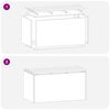 vidaXL Gartenbank Anthrazit 80 x 40 x 43 cm