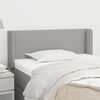vidaXL Kopfteil mit Ohren Hellgrau 93x16x78/88 cm Stoff