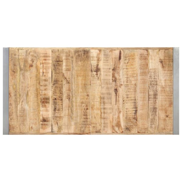 vidaXL Esstisch 140x70x75 cm Raues Mango-Massivholz