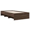 vidaXL Bettgestell ohne Matratze Braun Eiche 90x190 cm Holzwerkstoff