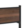 vidaXL Metallbett ohne Matratze Eichen-Optik 120x200 cm