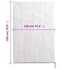 vidaXL Wintervlies mit Rei&szlig;verschluss 4 Stk. 70 g/m&sup2; 1,2x1,8 m