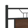 vidaXL Bettgestell ohne Matratze Braun Eiche 150x200 cm Holzwerkstoff