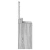 vidaXL Schminktisch mit Speicher Grau 100 x 41 x 140 cm Holzwerkstoff