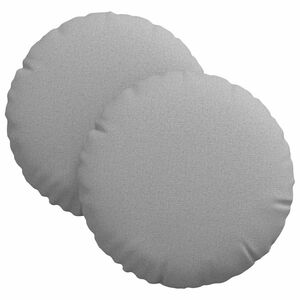 vidaXL Sitzkissen 2 pcs Wolkengrau &Oslash;30 x 13 cm Stoff