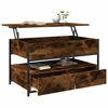 vidaXL Couchtisch R&auml;uchereiche 85x50x50 cm Holzwerkstoff und Metall