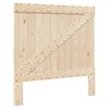 vidaXL Massivholzbett mit Kopfteil 100x200 cm Kiefer