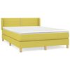 vidaXL Boxspringbett mit Matratze Gr&uuml;n 140x200 cm Stoff