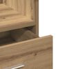 vidaXL Podium mit Regal Artisan-Eiche 55 x 55 x 107 cm Holzwerkstoff