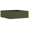 vidaXL Raseneinfassung Olive Gr&uuml;n 40 x 40 x 13 cm Stahl