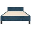 vidaXL Bettgestell ohne Matratze Dunkelblau 80x200 cm Samt