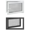 vidaXL Kellerfenster RISOR 90 x 60 cm PVC und Glas Anthrazit