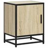 vidaXL Nachttische 2 Stk. Sonoma-Eiche 40x31x50cm Holzwerkstoff Metall