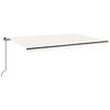 vidaXL Markise Manuell Einziehbar 500x300 cm Creme