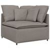 vidaXL Modulares Sofa Eckmodul mit Kissen Taupe 100 cm