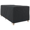 vidaXL Loungerh&uuml;lle Uni Schwarz 74 x 210 x 40 cm Stoff