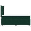 vidaXL Boxspringbett mit Matratze Dunkelgr&uuml;n 90x200 cm Samt