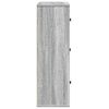 vidaXL B&uuml;cherregal Grau Sonoma 60x24x76,5 cm Holzwerkstoff