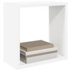 vidaXL W&uuml;rfelregale 4 Stk. Wei&szlig; und Sonoma-Eiche 30x15x30 cm