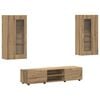 vidaXL TV-Schrankset FLORIN 3 pcs Artisan-Eiche Holzwerkstoff